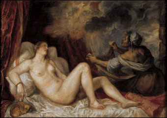 Danae Receiving Zeus’ Gold, by Titian Danae Receiving Zeus’ Gold, by Titian