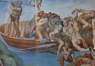 Michelangelo's Last Judgment (detail)