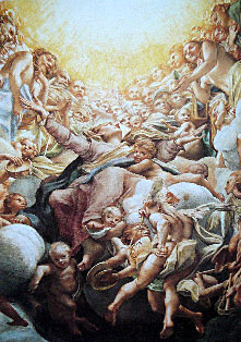 Fresco by Correggio at Parma Cathedral